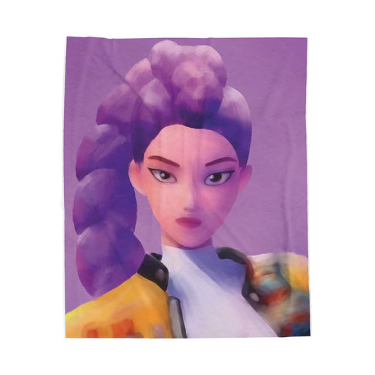 Rumi inspired Velveteen Blanket