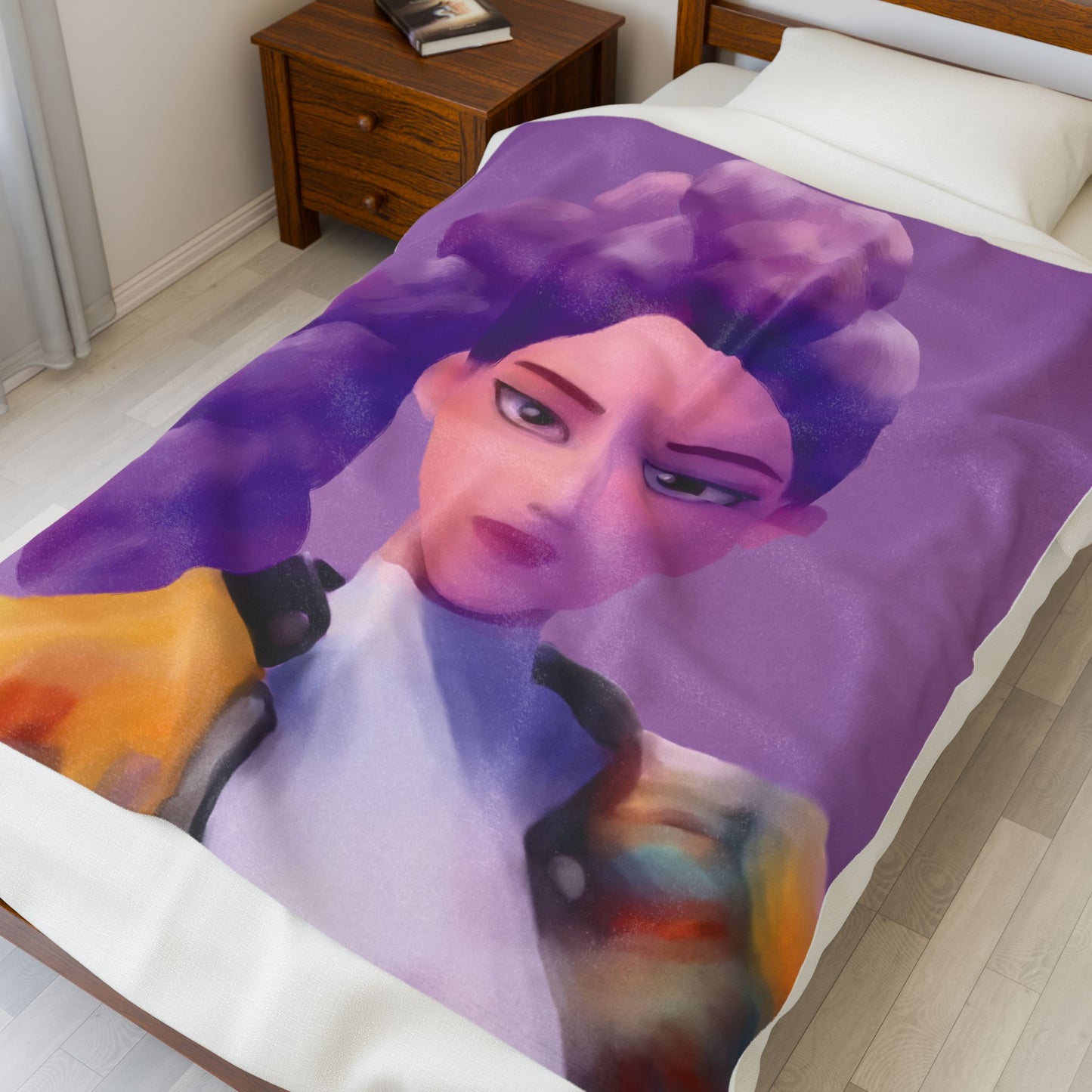 Rumi inspired Velveteen Blanket